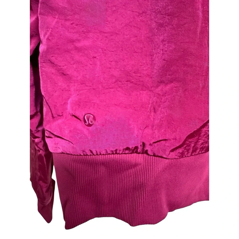 Lululemon Non-Stop Bomber Jacket‎ Reversible Pomegranate Women's Size 8